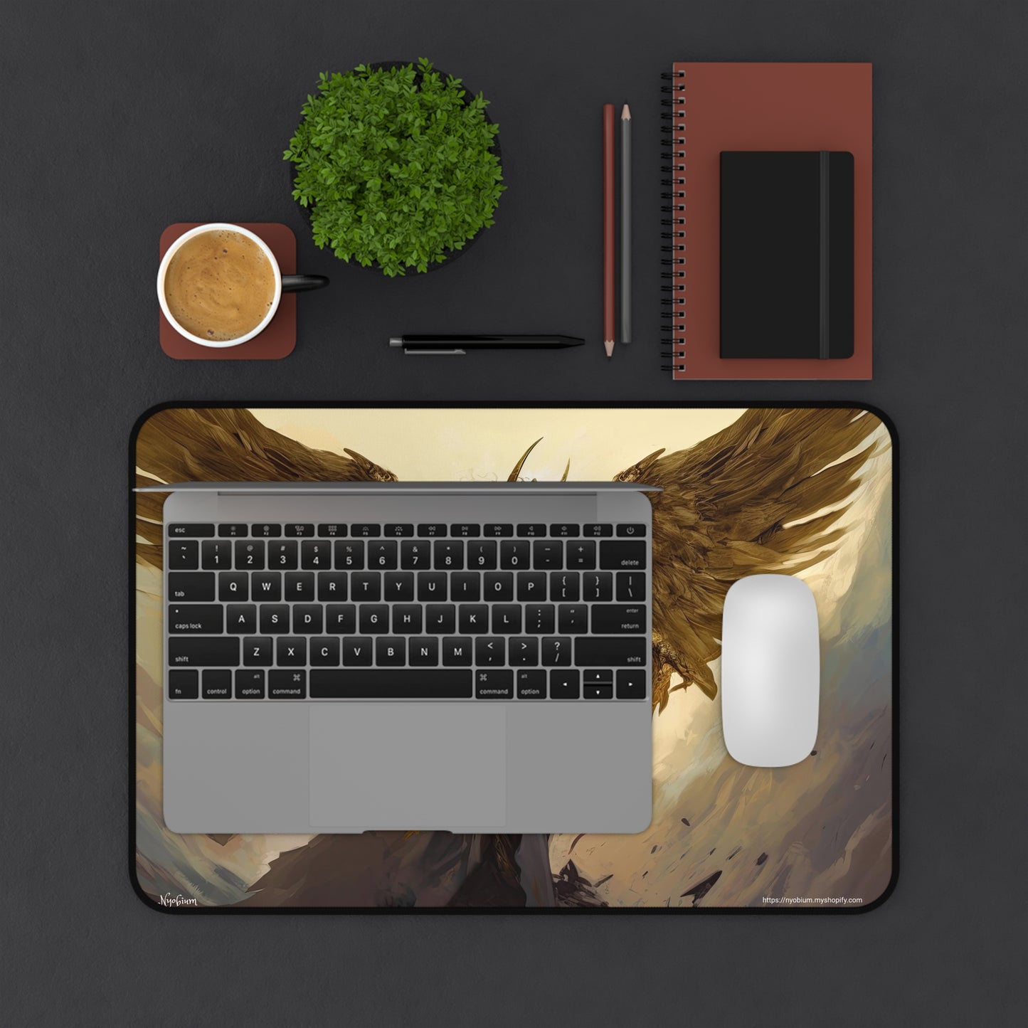 Desk Mat, MTG Playmat, MTG Playmat with Zones, Trading Card Game Play Mat, MTG Accessories, Gifts for Gamers, Angel 6