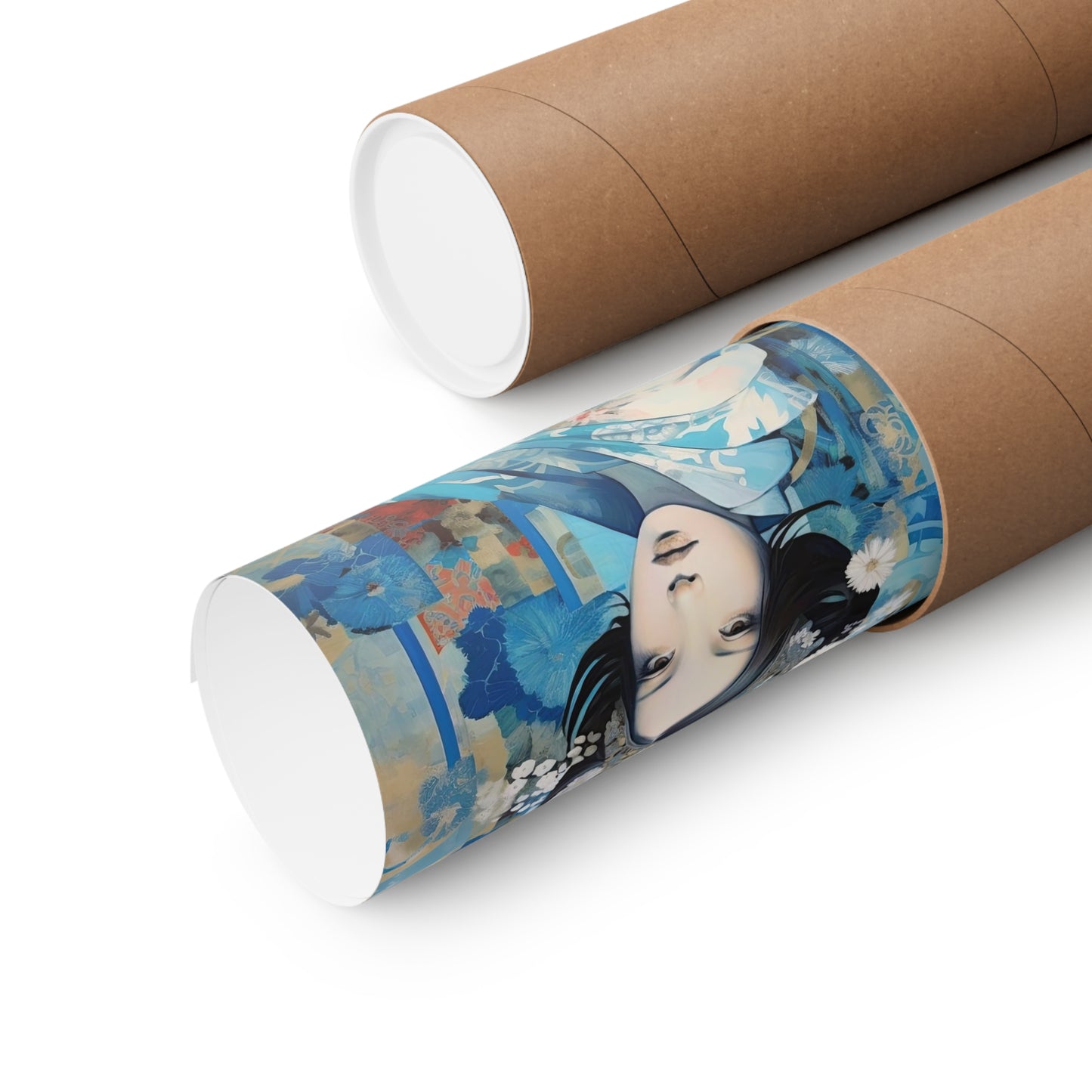 Silk Woman 10 - Silk Series Poster - Portrait - 12x18, 20x30, 24x36 - Museum Grade Matte Paper - by Nyobium