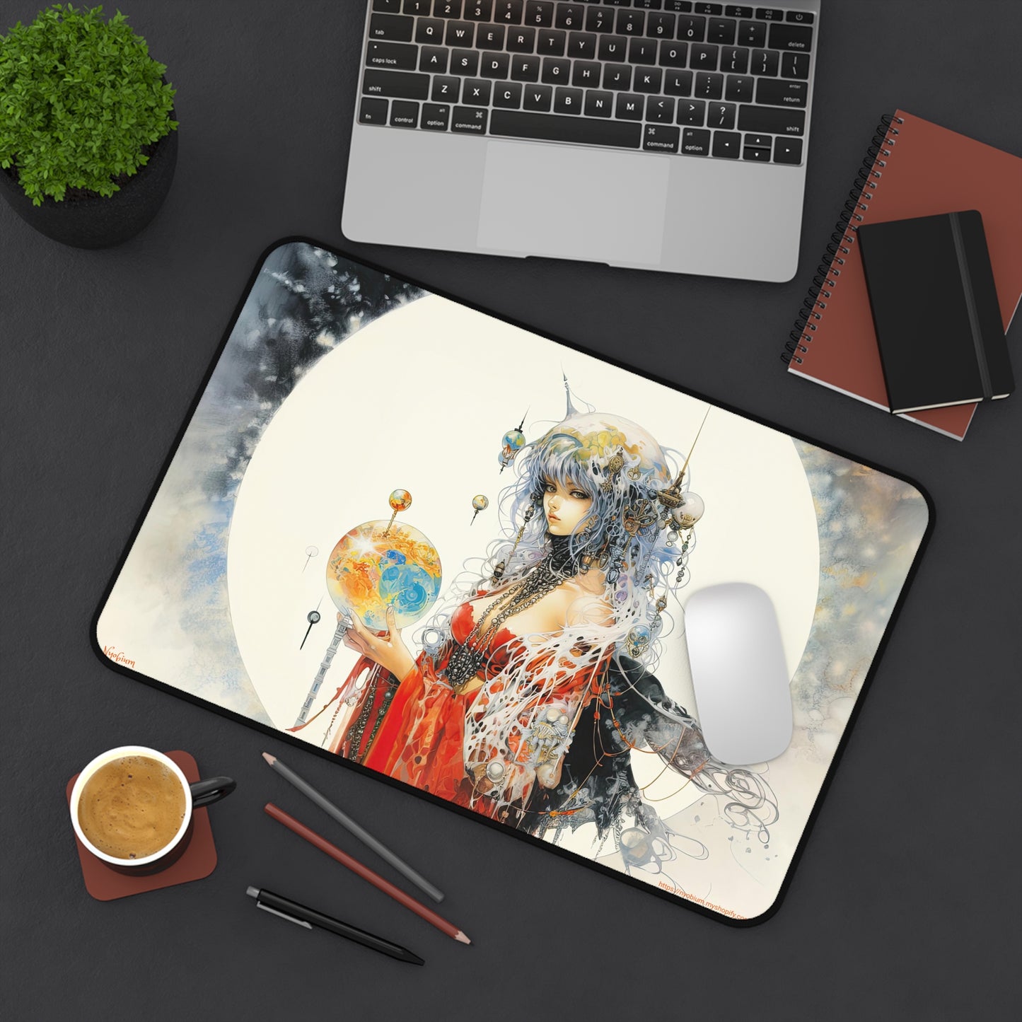 Desk Mat, MTG Playmat, MTG Playmat with Zones, Trading Card Game Play Mat, MTG Accessories, Gifts for Gamers, Fortuneteller 6