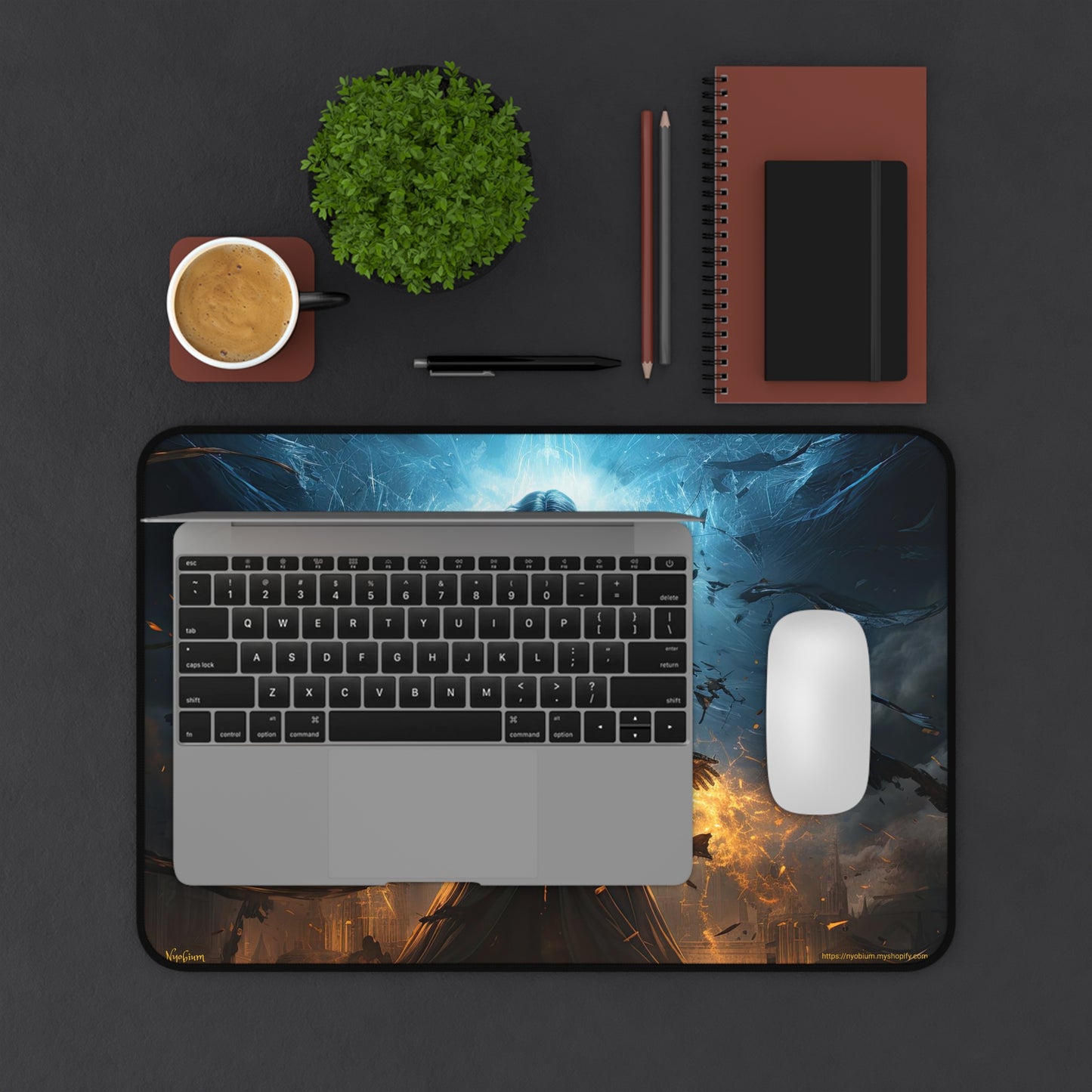 Desk Mat, MTG Playmat, MTG Playmat with Zones, Trading Card Game Play Mat, MTG Accessories, Gifts for Gamers, The Sorceress