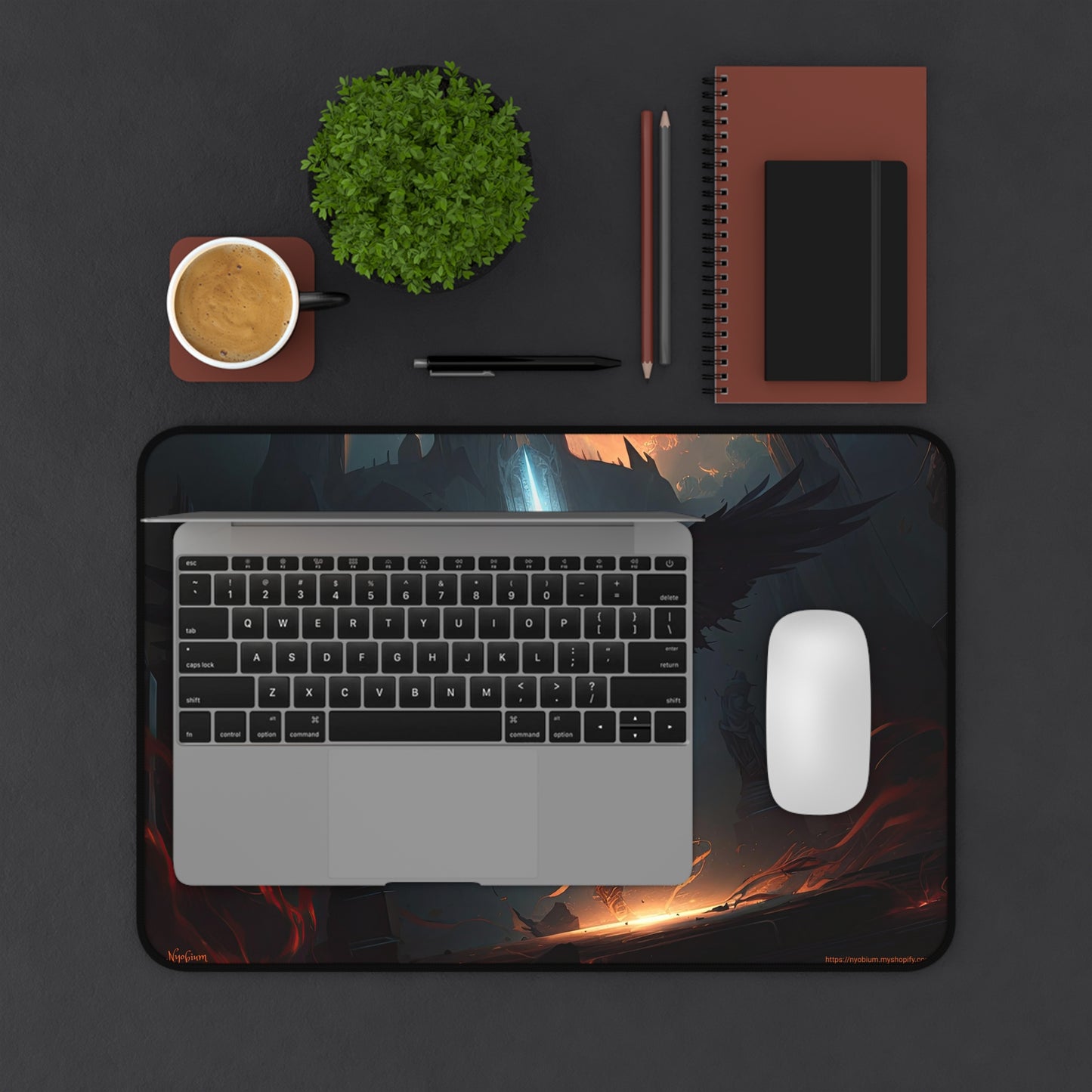 Desk Mat, MTG Playmat, MTG Playmat with Zones, Trading Card Game Play Mat, MTG Accessories, Gifts for Gamers, Lord of Darkness