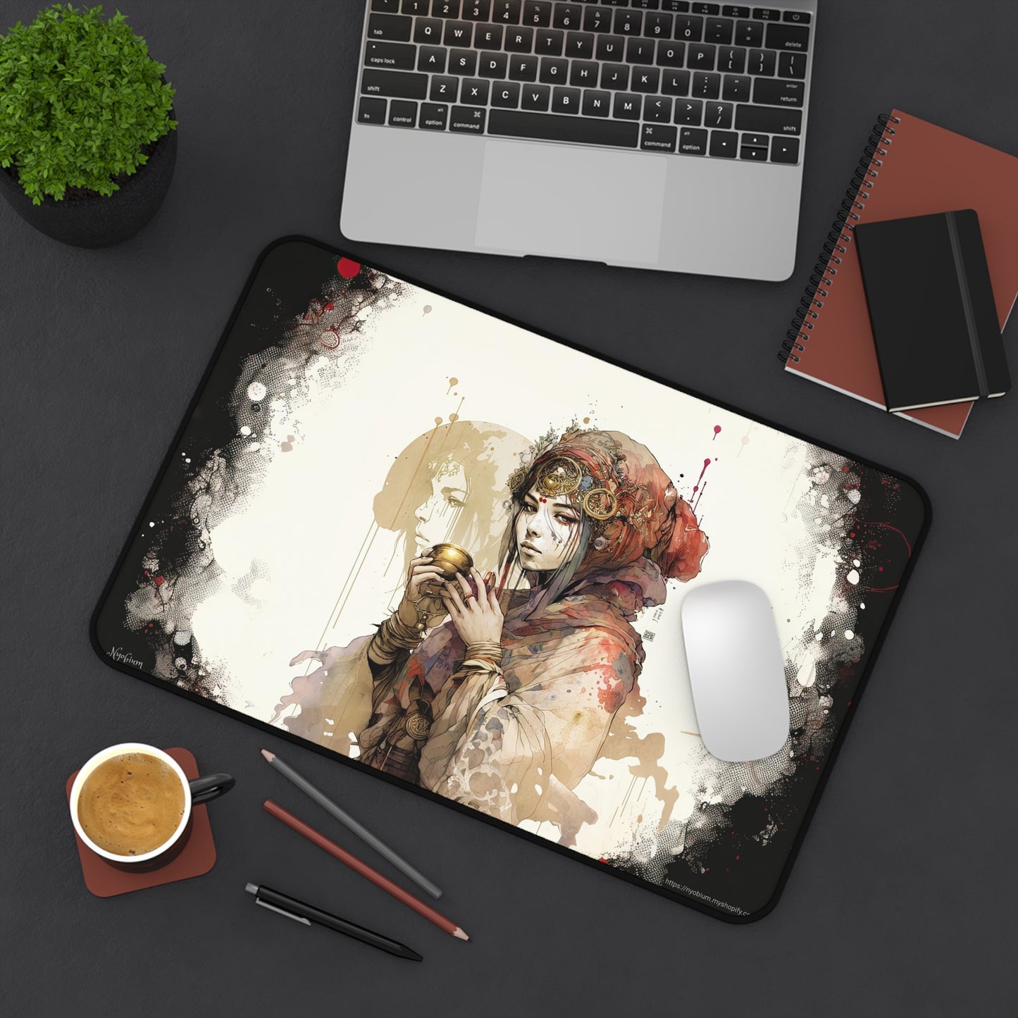 Desk Mat, MTG Playmat, MTG Playmat with Zones, Trading Card Game Play Mat, MTG Accessories, Gifts for Gamers, Fortuneteller 2