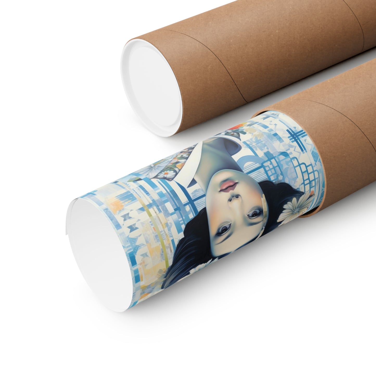 Silk Woman 7 - Silk Series Poster - Portrait - 12x18, 20x30, 24x36 - Museum Grade Matte Paper - by Nyobium