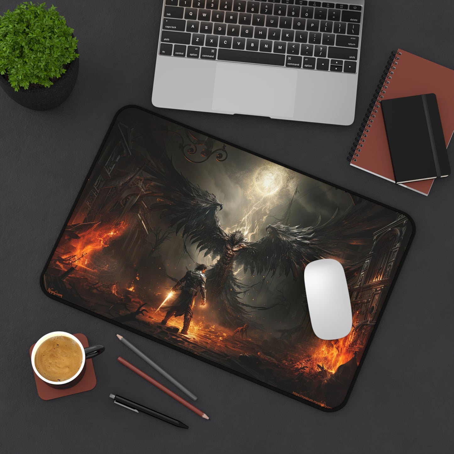 Desk Mat, MTG Playmat, MTG Playmat with Zones, Trading Card Game Play Mat, MTG Accessories, Gifts for Gamers, Final Fight