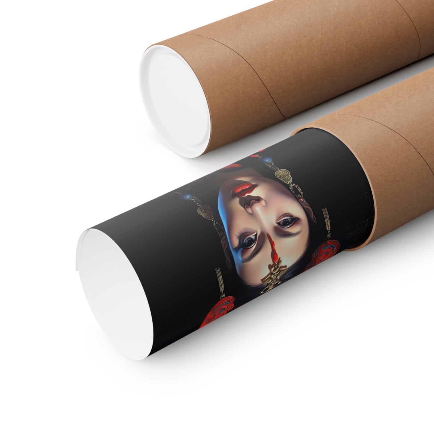 Silk Woman 2 - Silk Series Poster - Portrait - 12x18, 20x30, 24x36 - Museum Grade Matte Paper - by Nyobium
