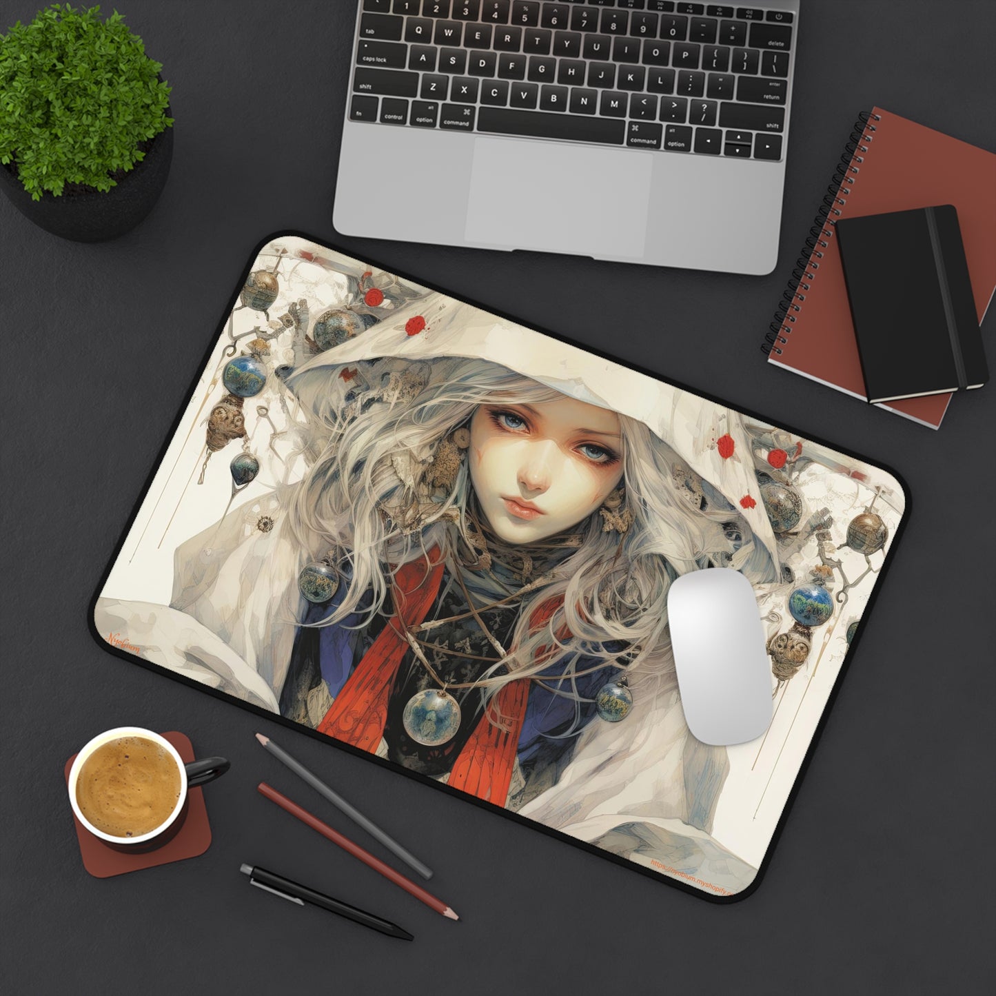 Desk Mat, MTG Playmat, MTG Playmat with Zones, Trading Card Game Play Mat, MTG Accessories, Gifts for Gamers, Fortuneteller 3