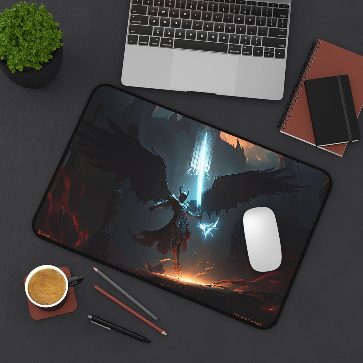 Desk Mat, MTG Playmat, MTG Playmat with Zones, Trading Card Game Play Mat, MTG Accessories, Gifts for Gamers, Lord of Darkness