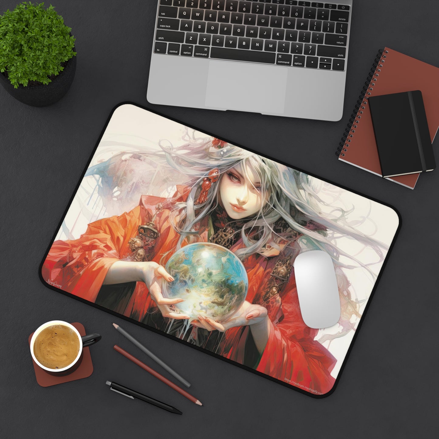 Desk Mat, MTG Playmat, MTG Playmat with Zones, Trading Card Game Play Mat, MTG Accessories, Gifts for Gamers, Fortuneteller 1