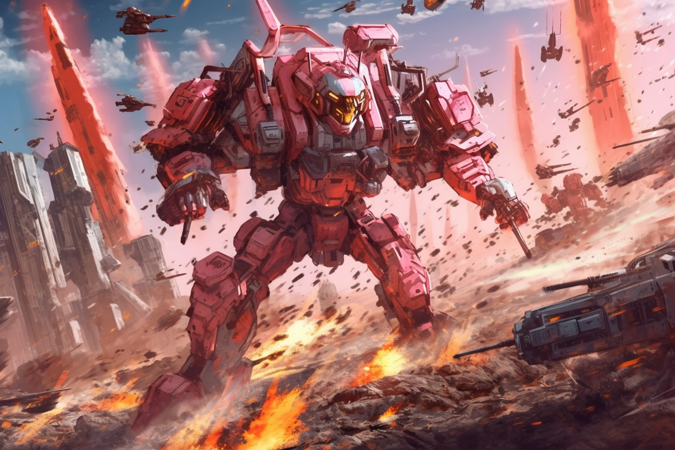 Robot Scenes 6 - Robot Scenes Series Sci-fi Poster -- Landscape - 18x12, 30x20, 36x24 - Museum Grade Matte Paper - by Nyobium