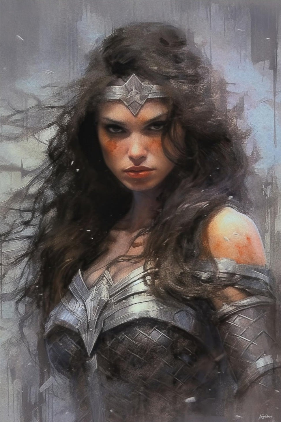 Wonder Woman 1 - Sups Fanart Poster - Portrait - 12x18, 20x30, 24x36 - Museum Grade Matte Paper - by Nyobium