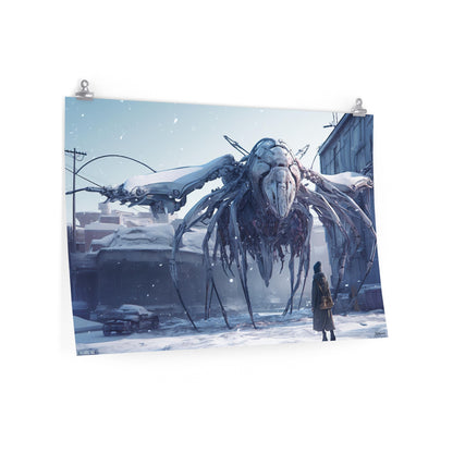 Arachnobot 4 -  Scifi Worlds Poster - Landscape - 18x12, 30x20, 36x24 - Museum Grade Matte Paper - by Nyobium