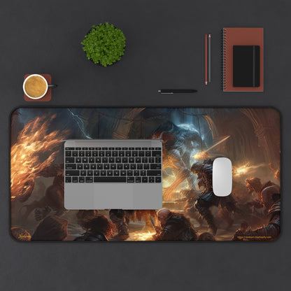 Desk Mat, MTG Playmat, MTG Playmat with Zones, Trading Card Game Play Mat, MTG Accessories, Gifts for Gamers, Total Party Kill 2