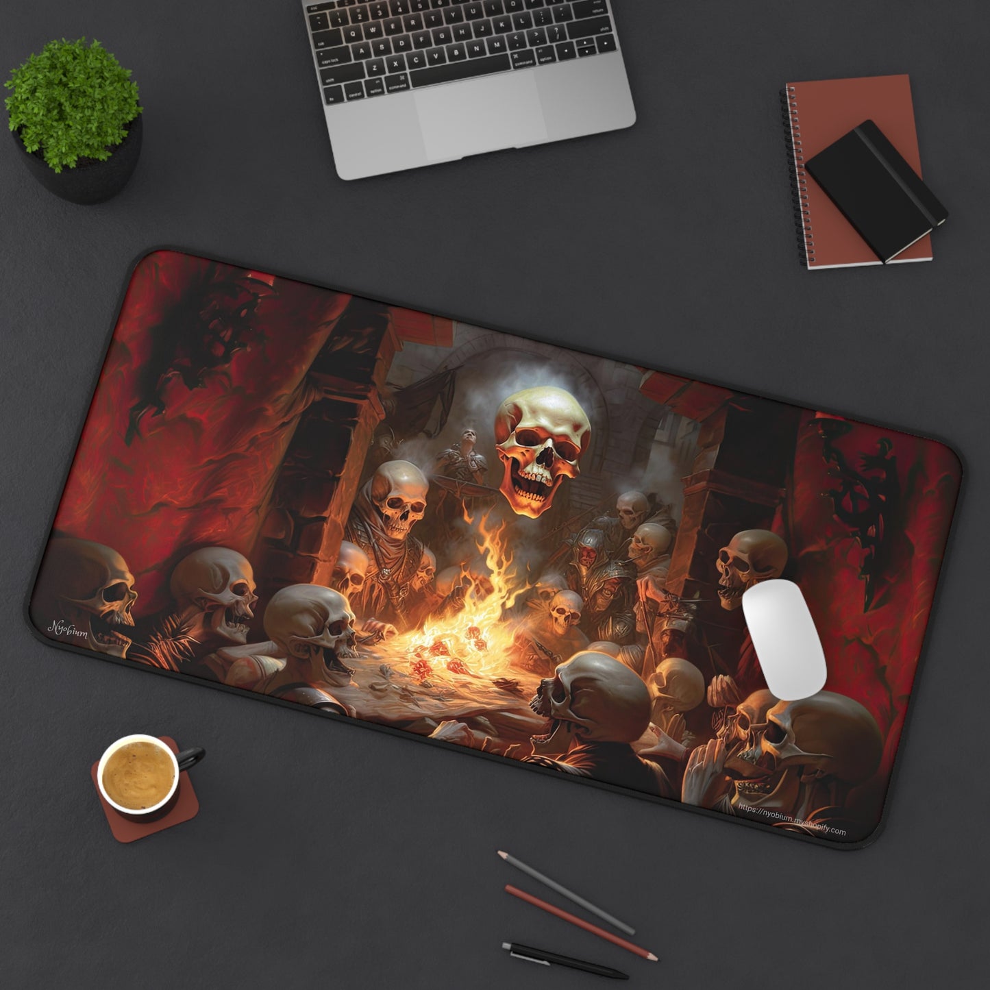 Desk Mat, MTG Playmat, MTG Playmat with Zones, Trading Card Game Play Mat, MTG Accessories, Gifts for Gamers, Deadly Games