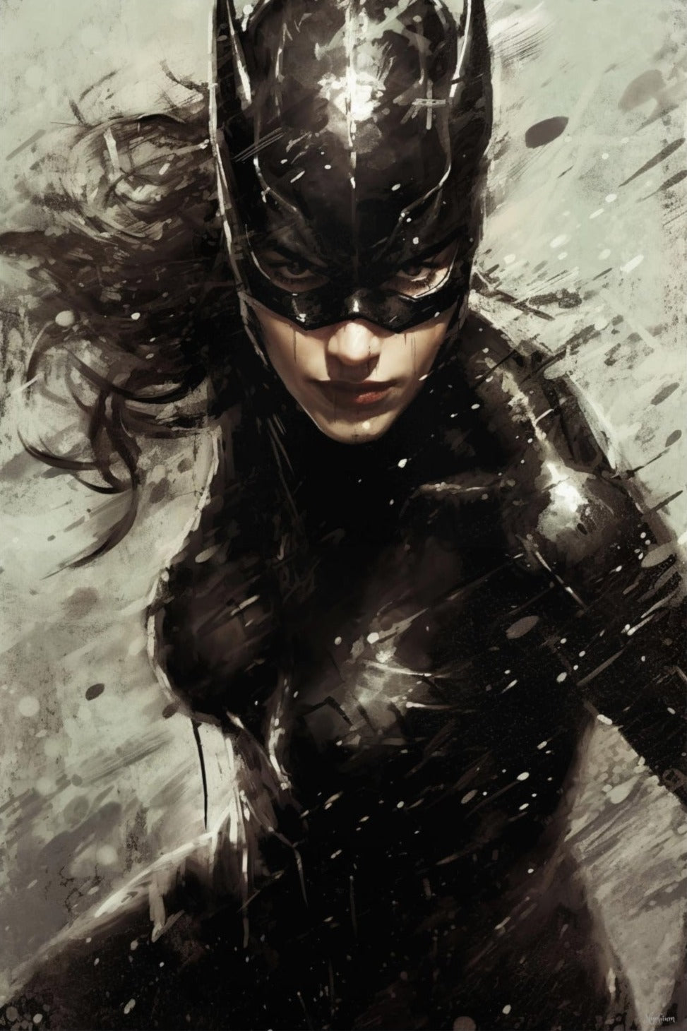 Catwoman 3 - Sups Fanart Poster - Portrait - 12x18, 20x30, 24x36 - Museum Grade Matte Paper - by Nyobium