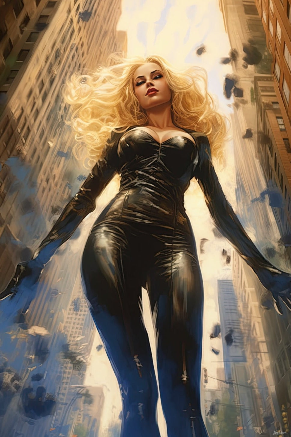 Black Canary -  Sups Fanart Poster - Portrait - 12x18, 20x30, 24x36 - Museum Grade Matte Paper - by Nyobium